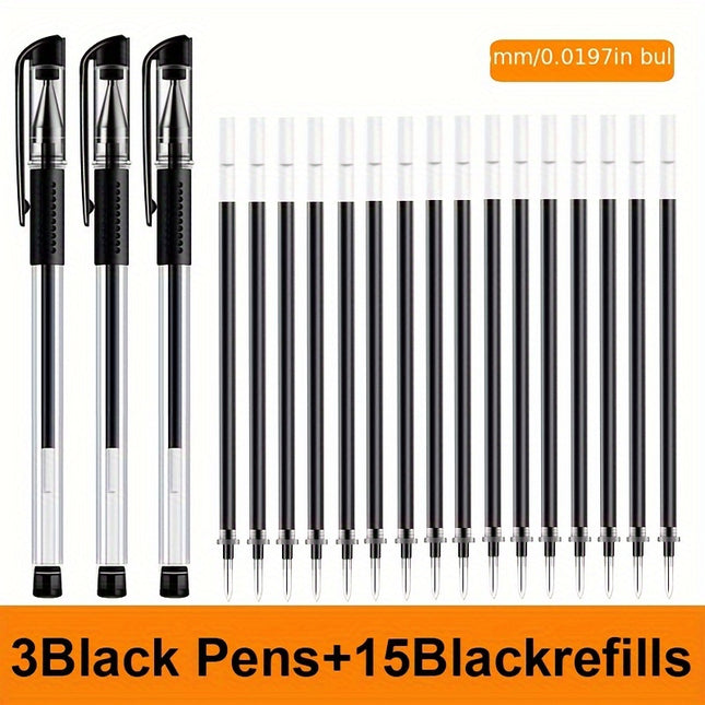 18pcs Gel Pen Set - Vibrant Ink