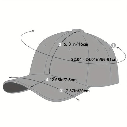 Embroidered Casual Baseball Cap