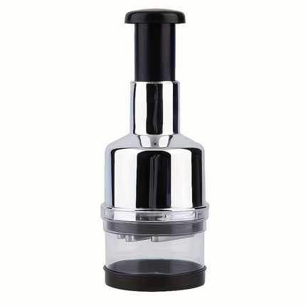 Versatile Manual Food Chopper – Stainless Steel