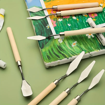 7-Piece Stainless Steel Painting Knife Set