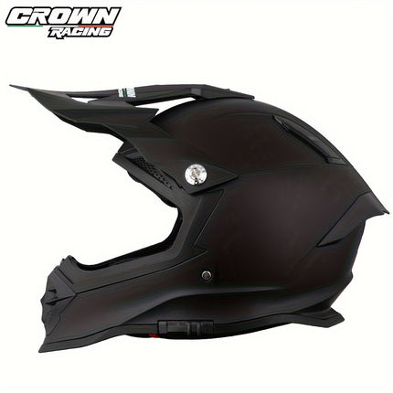 Crownracing Dual Sport Motorcycle Helmet – DOT Approved, Full Face