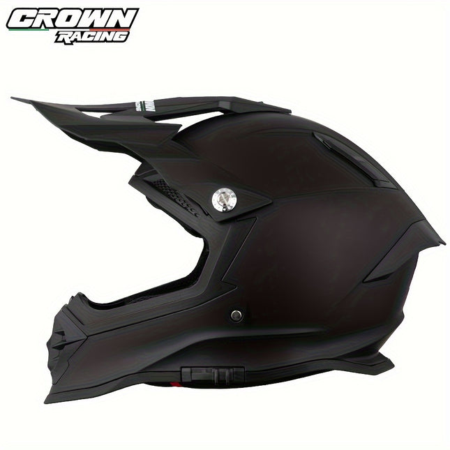 Crownracing Dual Sport Motorcycle Helmet – DOT Approved, Full Face