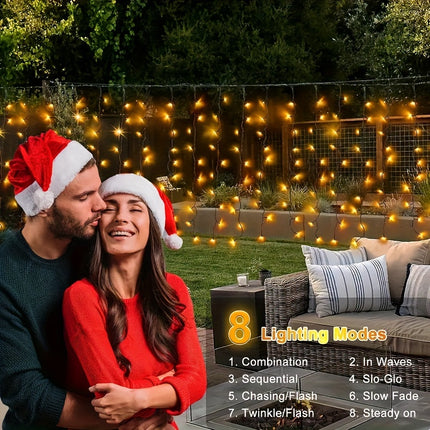 Solar Curtain Lights - Stunning Outdoor Atmosphere 5.0meter x 60cm