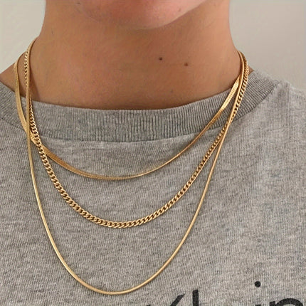 11pcs Elegant Multi-Layered Necklace Set