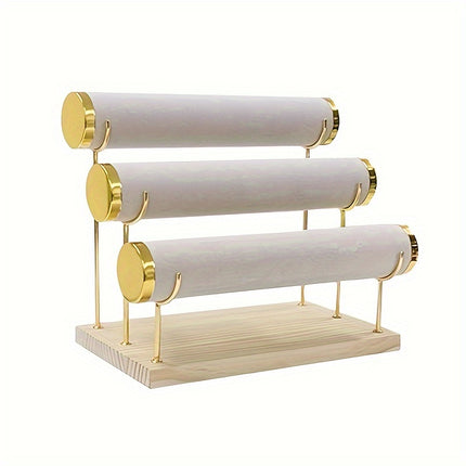 3-Tier Velvet Bracelet Organizer