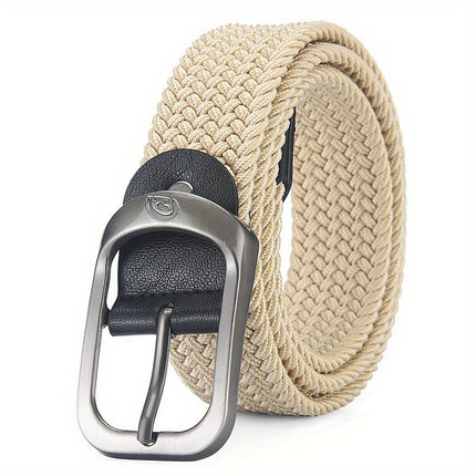 Elastic Woven Belt with Buckle