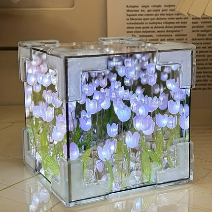DIY Tulip Flower 3D Illusion Night Light - Heartfelt Gift