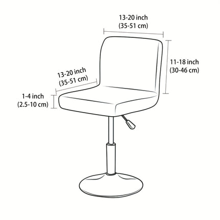 Durable Jacquard Chair Slipcover with Elastic Bands