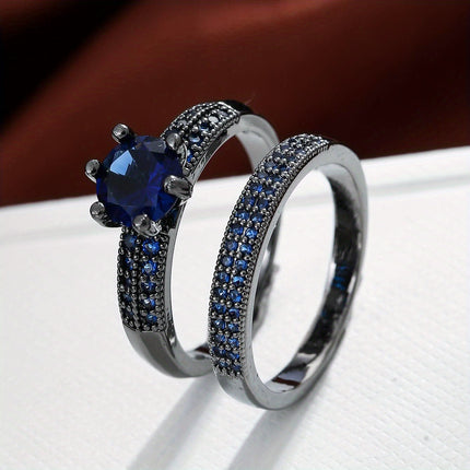 Luxury Zirconia Eternity Band Set