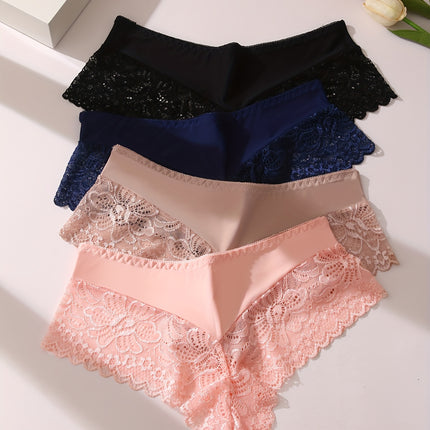 Seamless Lace Briefs Set