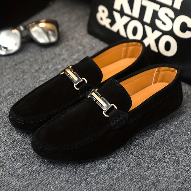 Men's Navy Blue Slip-On Loafers