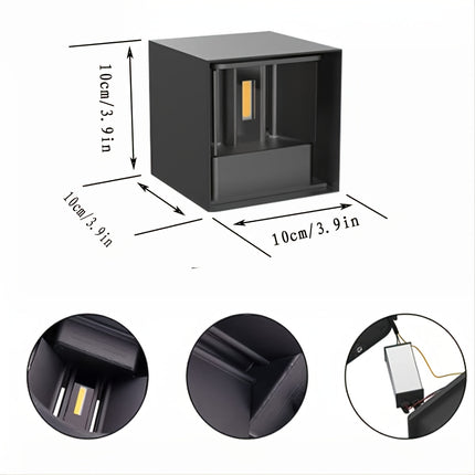 10W LED Up and Down Adjustable Wall Light - Energy Saving