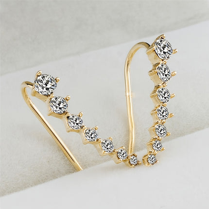 Elegant Star River Rhinestone Stud Earrings - Monti Bargains