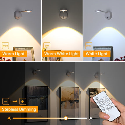 Rechargeable LED Wall Light - Remote Control, No Installation