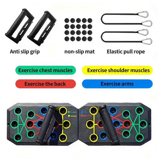 30-Hole Pushup Stands for Core Strength & Abdominal Training