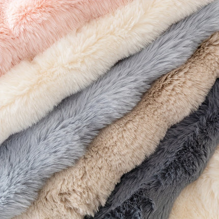 Luxurious Faux Rabbit Fur Sofa Cover - Soft & Cozy