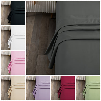 Ultra-Soft Microfiber Flat Sheet – Brushed, Cozy, and Durable