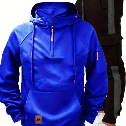2pcs Men's Fall/Winter Sportswear Set