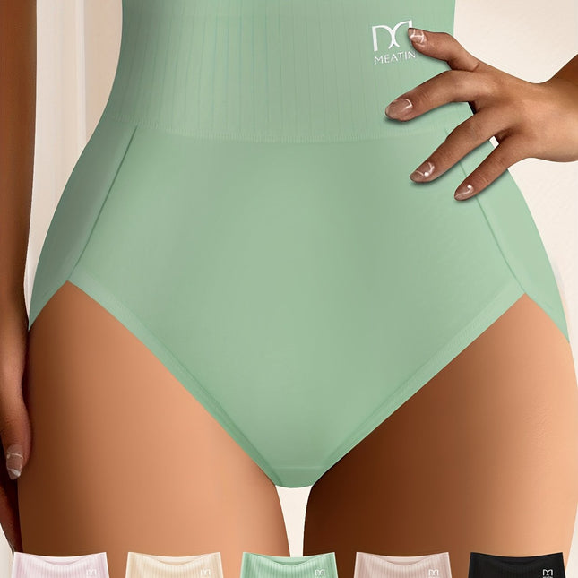5pcs High-Waisted Comfort Panties
