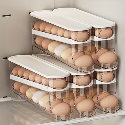 Space-Saving Roll-Top Egg Organizer for Fridge