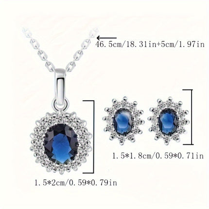 French Royal Starry Sky Jewelry Set