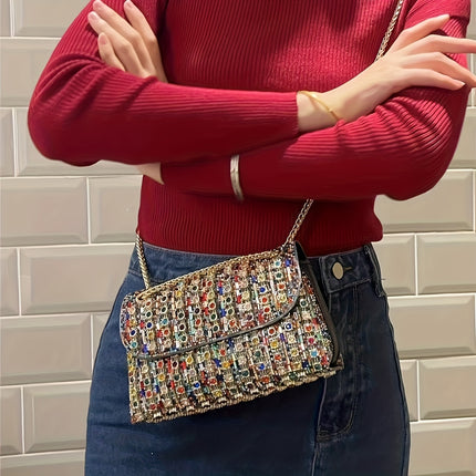 Elegant Rhinestone Evening Clutch