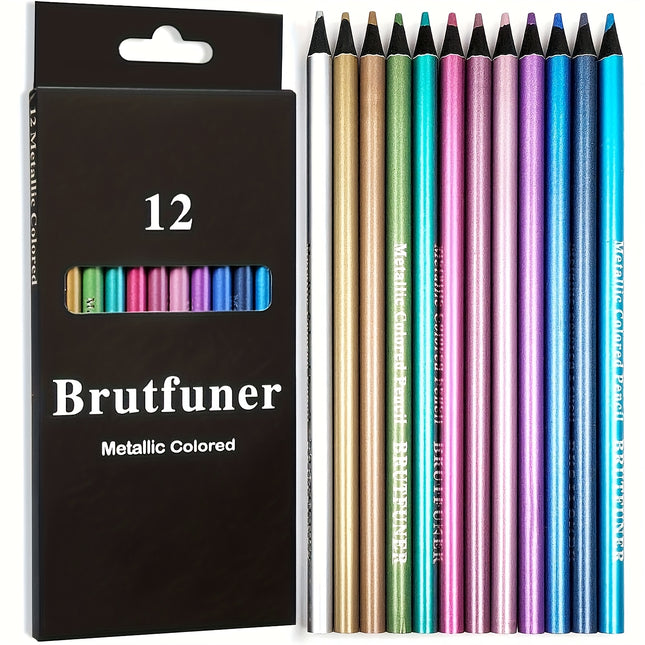 Kalour Metallic Colored Pencils Set