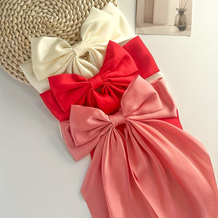Elegant Retro Ribbon Bow Barrettes