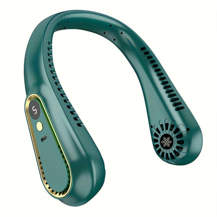 Stylish USB Neck Fan with Rechargeable Battery