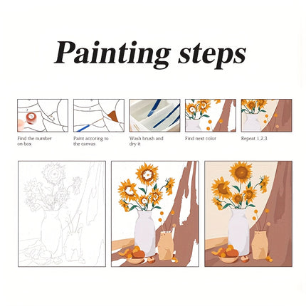 DIY Paint by Numbers - Lemon Tree