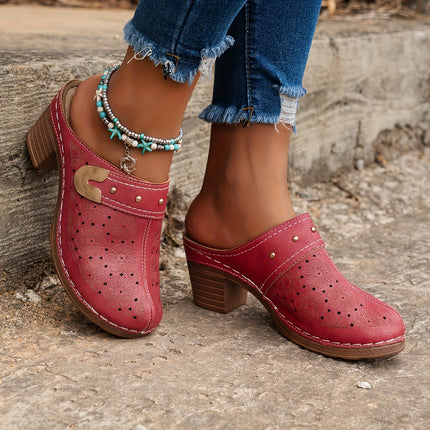 Floral Pattern Women's Clogs