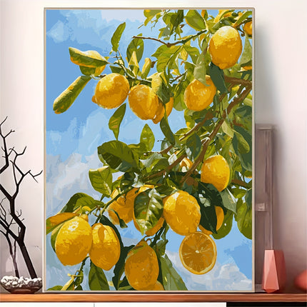 DIY Paint by Numbers - Lemon Tree