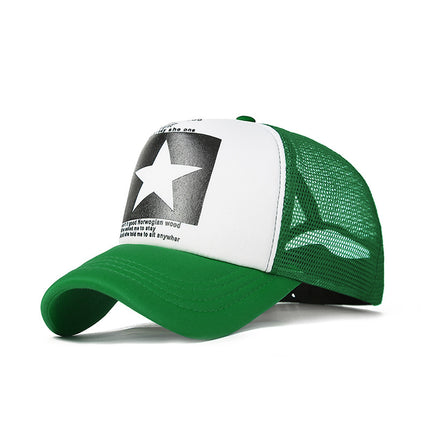 Summer Pentagram Mesh Baseball Cap