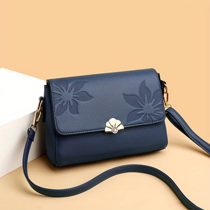Retro Flower Pattern Crossbody Bag