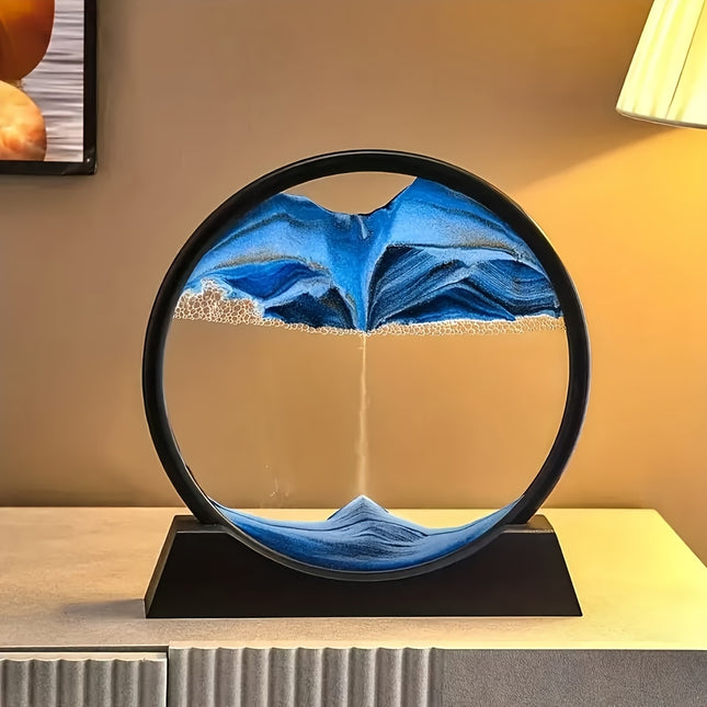 Dynamic Quicksand Desk Decor - Mesmerizing Sand Art Dome