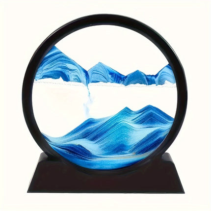 Dynamic Quicksand Desk Decor - Mesmerizing Sand Art Dome