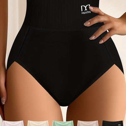 5pcs High-Waisted Comfort Panties