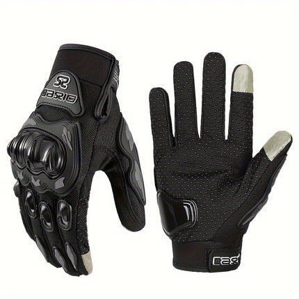 Breathable Summer Motorcycle Gloves – Non-Slip Touch Screen