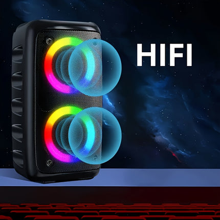 Portable Boombox with Subwoofer