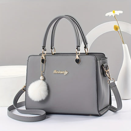 Solid Color Crossbody Handbag