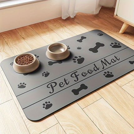 Quick-Dry Absorbent Dog Feeding Mat – Non-Slip & Stain-Resistant - Monti Bargains