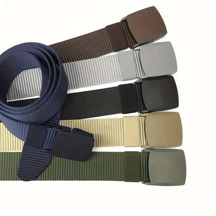 Nylon Belt with Smooth Buckle