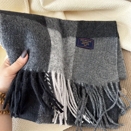 Elegant British Plaid Fall/Winter Scarf