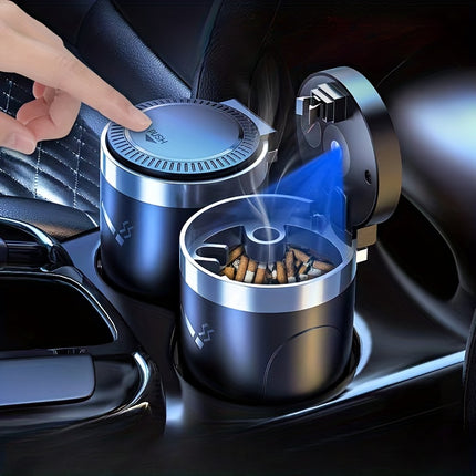 LED Car Ashtray Cup – Portable, Detachable, Stylish Design