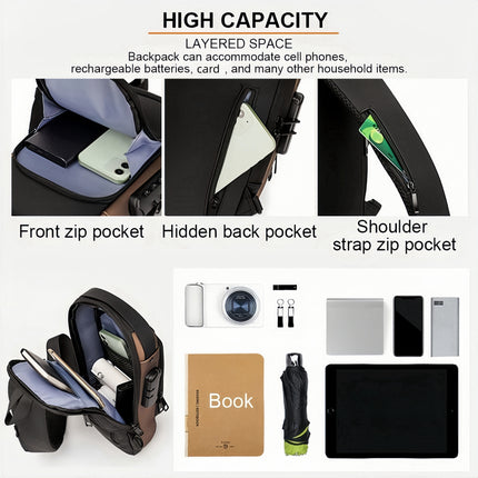 Secure Oxford Crossbody Sling Bag