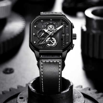 Sleek CRRJU Men's Chronograph Watch