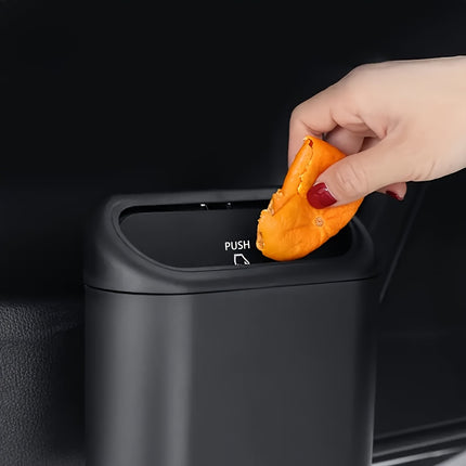 Leak-Proof Car Trash Can with Lid – Durable & Convenient