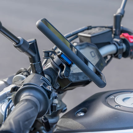 Anti-Shake Motorcycle Phone Mount – 360° Rotation Handlebar Clamp