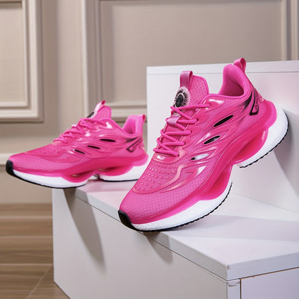 Women's Pink Breathable Running Shoes