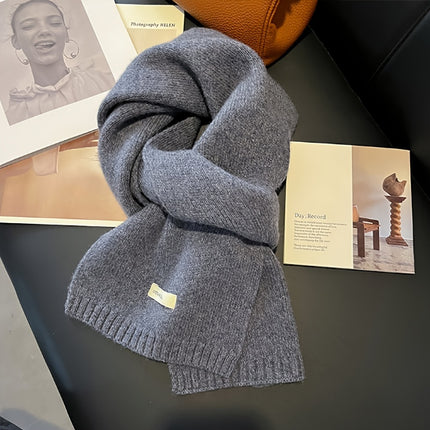 Luxurious 100% Pure Wool Knit Scarf